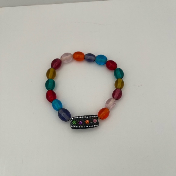 Colorful Beaded Women's Bracelet Set - Turquoise & Multi. Lot of 6 - Picture 2 of 7